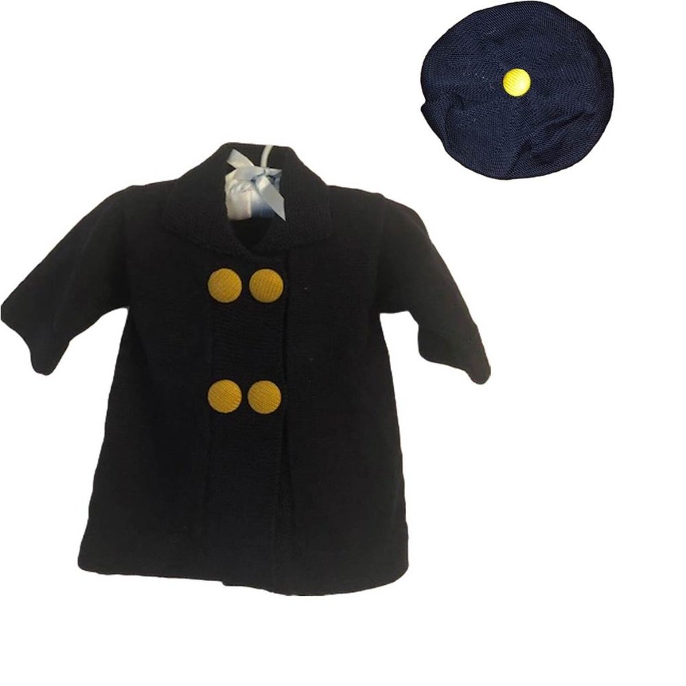 Zutano European Style Coat and Beret, 0-6 months,